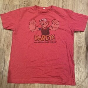 Vintage 90s Popeye Comic Cartoon T Shirt Men Size XL Double Stitched